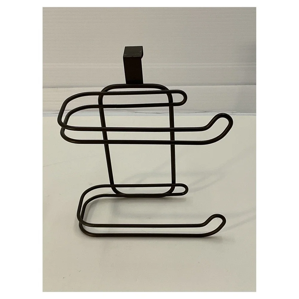 Oil-Rubbed‎ Bronze Over-the-Tank Toilet Paper Holder Dual Roll